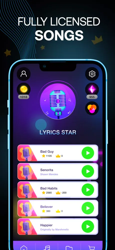 Lyrics Star・Song Lyrics Tiles应用截图