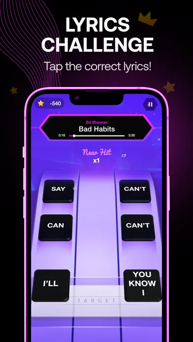 Capturas de pantalla de Lyrics Star・Song Lyrics Tiles