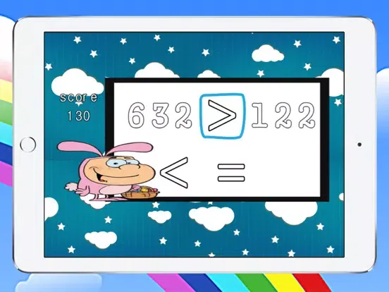 Capturas de pantalla de Comparing numbers basic math learning game for kids iPad 