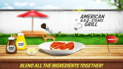 Capturas de tela do American BBQ steak & skewers grill : Outdoor barbecue cooking simulator free game