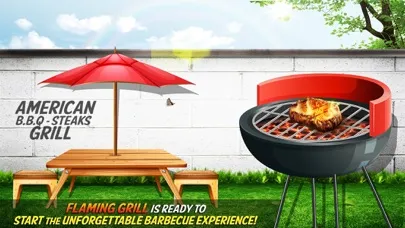Capturas de tela do American BBQ steak & skewers grill : Outdoor barbecue cooking simulator free game