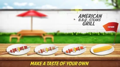 Capturas de tela do American BBQ steak & skewers grill : Outdoor barbecue cooking simulator free game