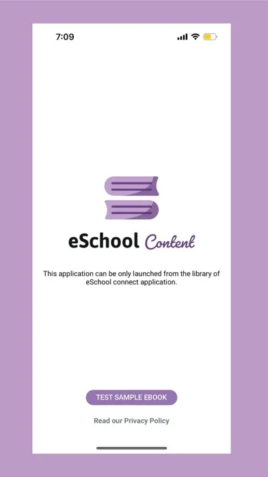 Ảnh chụp màn hình của eSchool Content