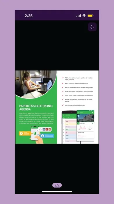 Ảnh chụp màn hình của eSchool Content