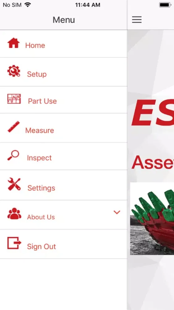 Captures d'écran de ESCO® Mobile Asset Management