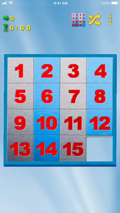 Captures d'écran de Fifteen puzzle!