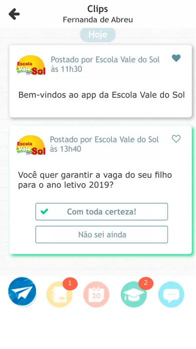 Zrzuty ekranu Escola Vale do Sol