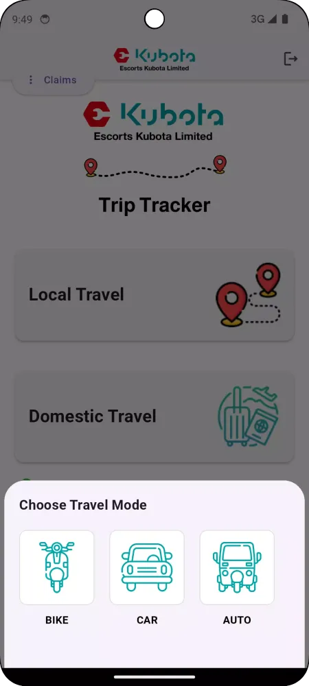 EKL Trip Tracker スクリーンショット