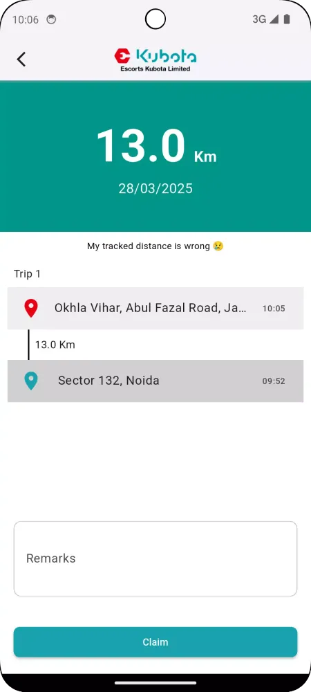 EKL Trip Tracker スクリーンショット