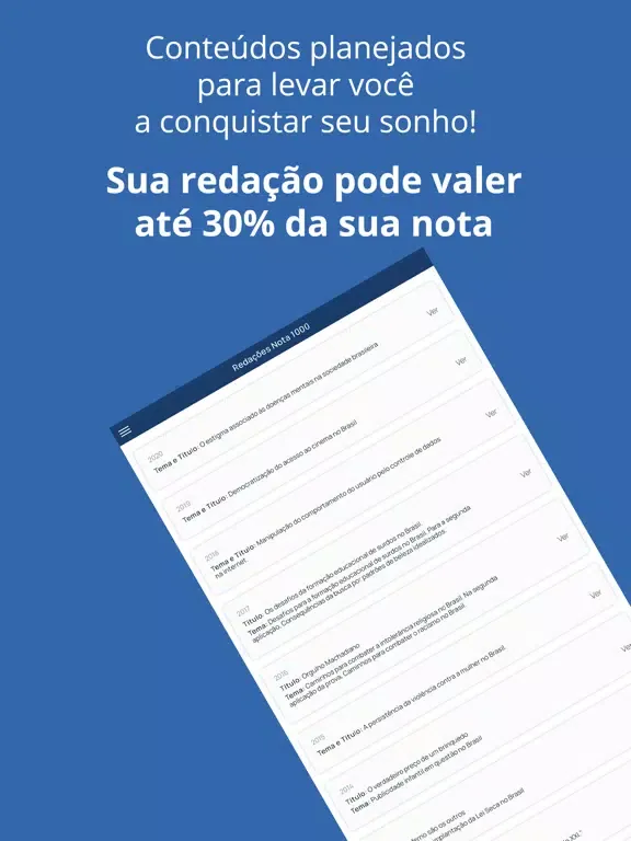Capturas de pantalla de Escreva Bem Redação do Enem iPad 