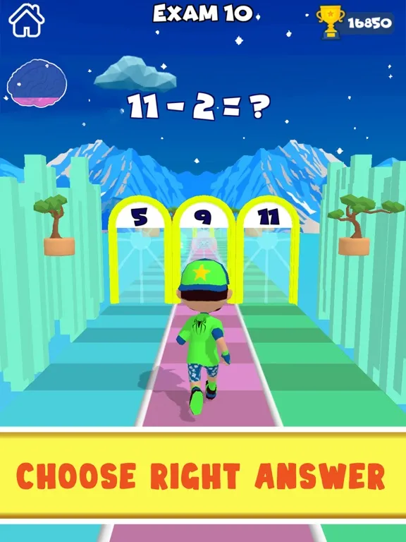 Zrzuty ekranu Brain Math Run 3D iPad 