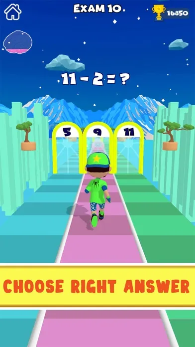 Zrzuty ekranu Brain Math Run 3D