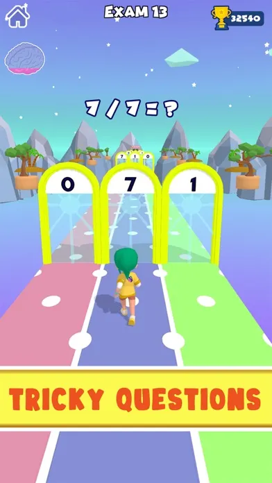 Zrzuty ekranu Brain Math Run 3D