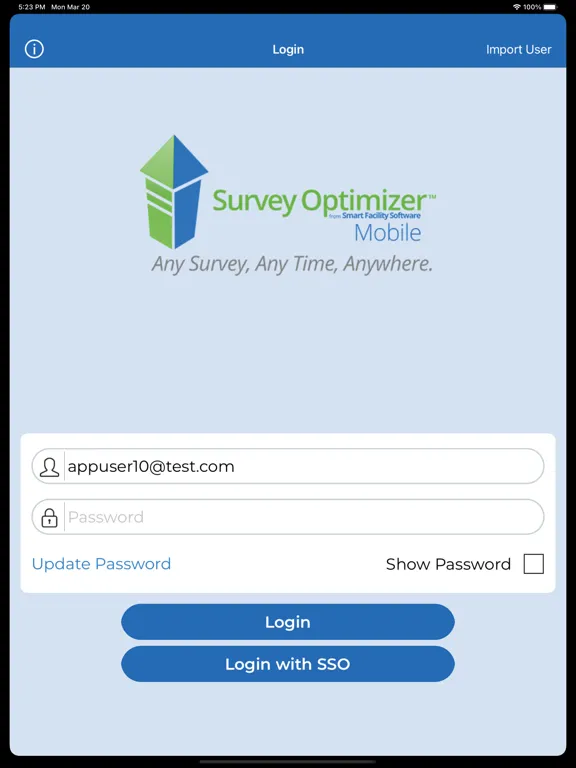 Capturas de pantalla de Survey Optimizer Mobile iPad 