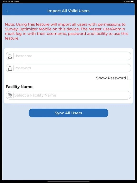 Capturas de pantalla de Survey Optimizer Mobile iPad 