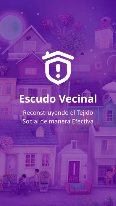 Capturas de tela do Escudo Vecinal