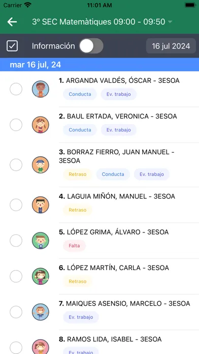 Capturas de pantalla de Esemtia Aula