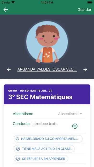 Capturas de pantalla de Esemtia Aula