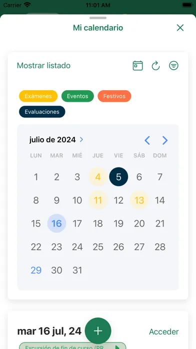 Capturas de pantalla de Esemtia Aula