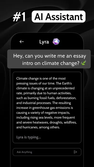 Lyra AI Chat Bot Ask & Assist Screenshots