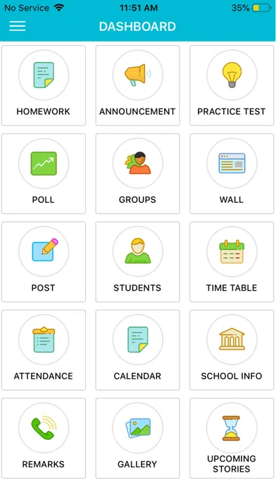 Capturas de tela do TOUCH - Digital School Diary