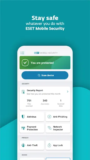 ESET Mobile Security Antivirus スクリーンショット