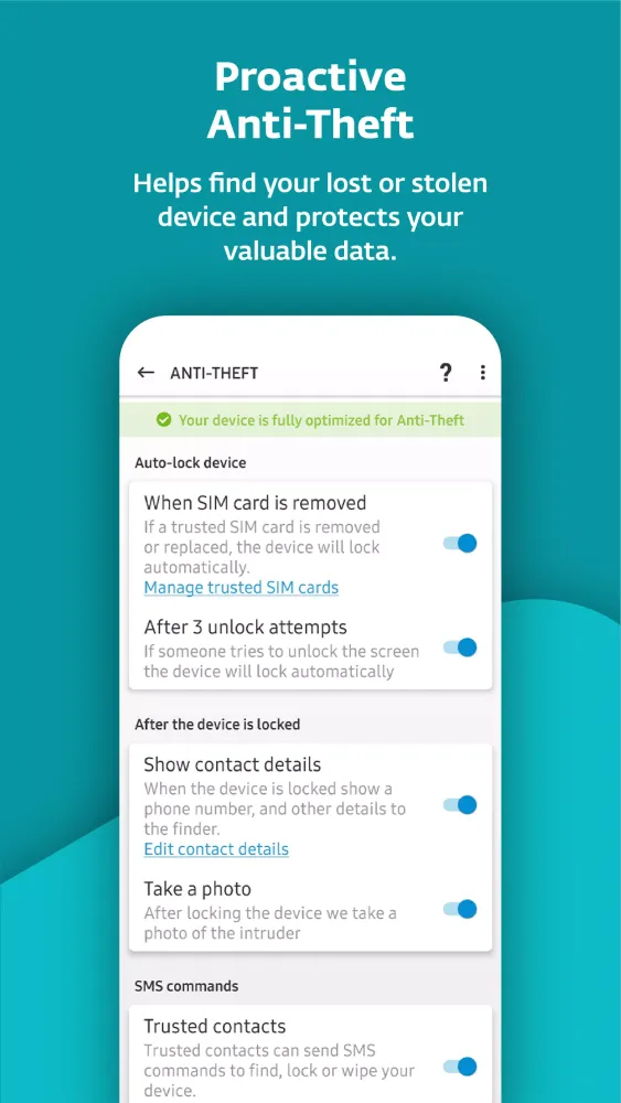 ESET Mobile Security Telekom スクリーンショット