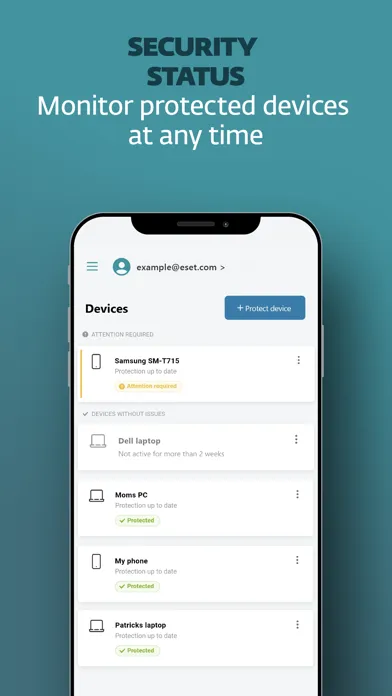 Скриншоты ESET HOME