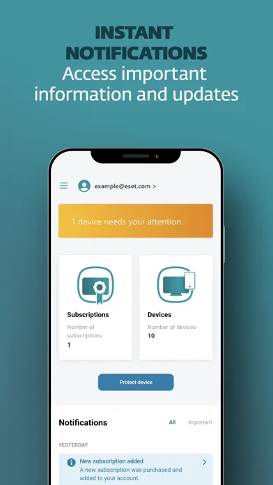 Скриншоты ESET HOME
