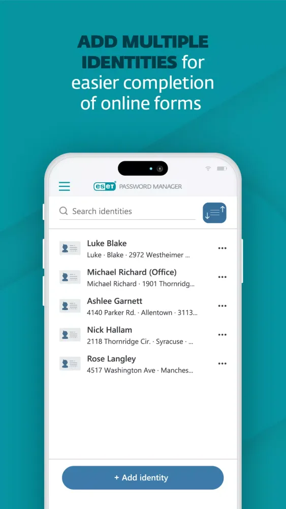 ESET Password Manager Screenshots