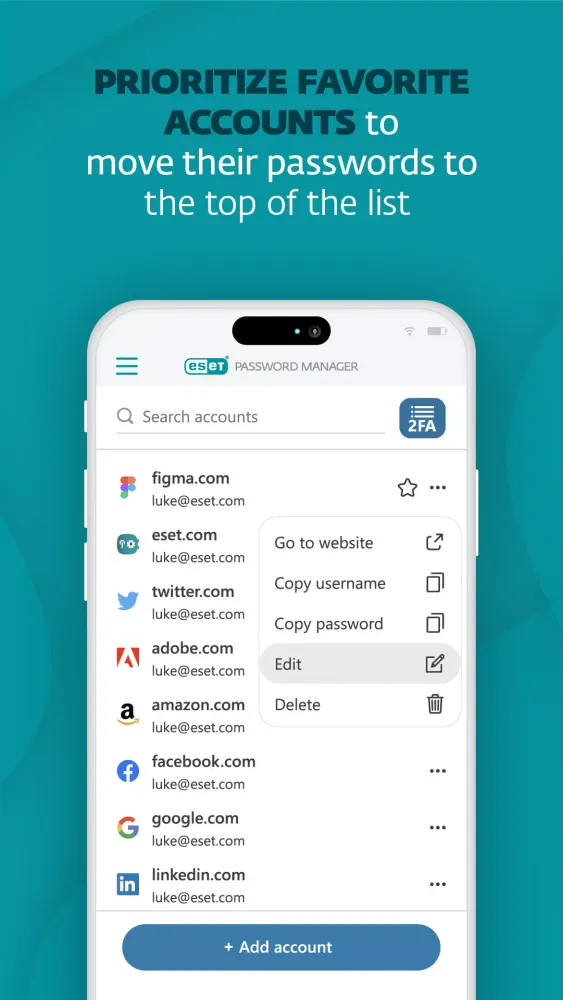 ESET Password Manager Screenshots