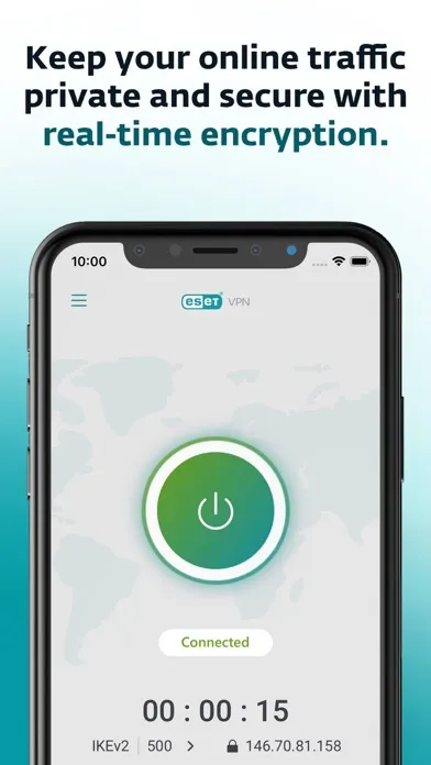 Capturas de pantalla de ESET VPN