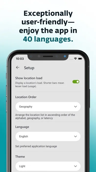 Capturas de pantalla de ESET VPN