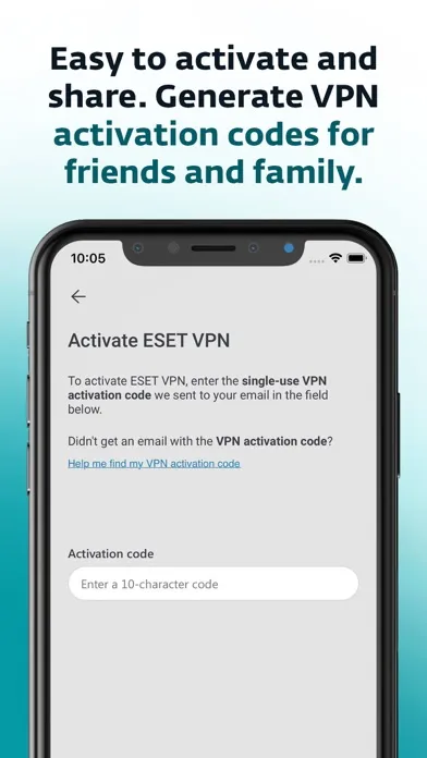 Capturas de pantalla de ESET VPN