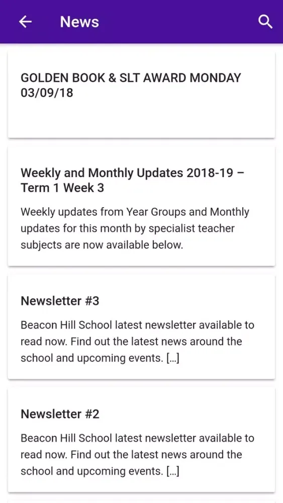 Capturas de pantalla de Beacon Hill School