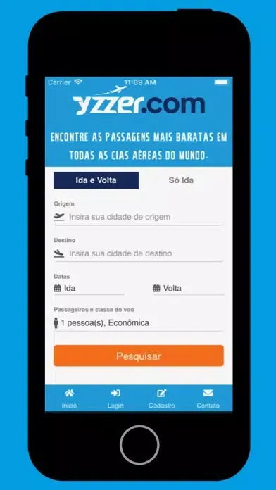 Zrzuty ekranu yzzer.com: Passagens Aéreas