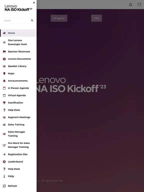 Captures d'écran de NA ISO Kickoff '23 iPad 