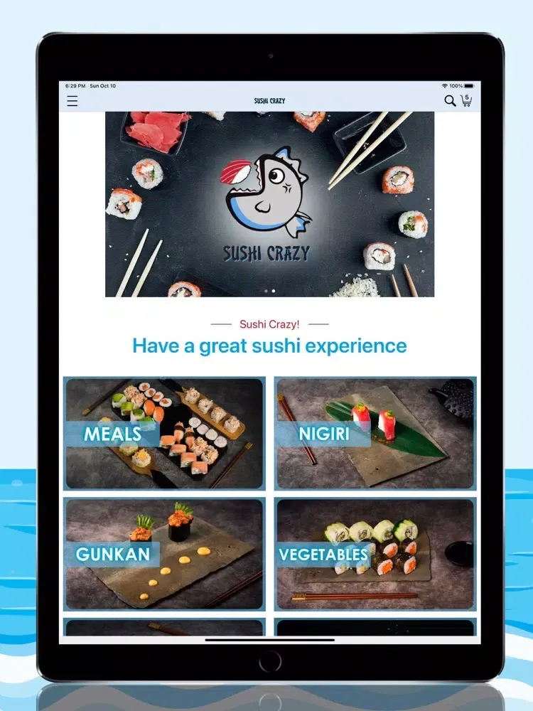 Tangkapan skrin Sushi Crazy iPad 