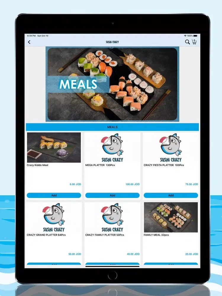Tangkapan skrin Sushi Crazy iPad 