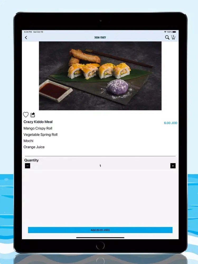 Tangkapan skrin Sushi Crazy iPad 