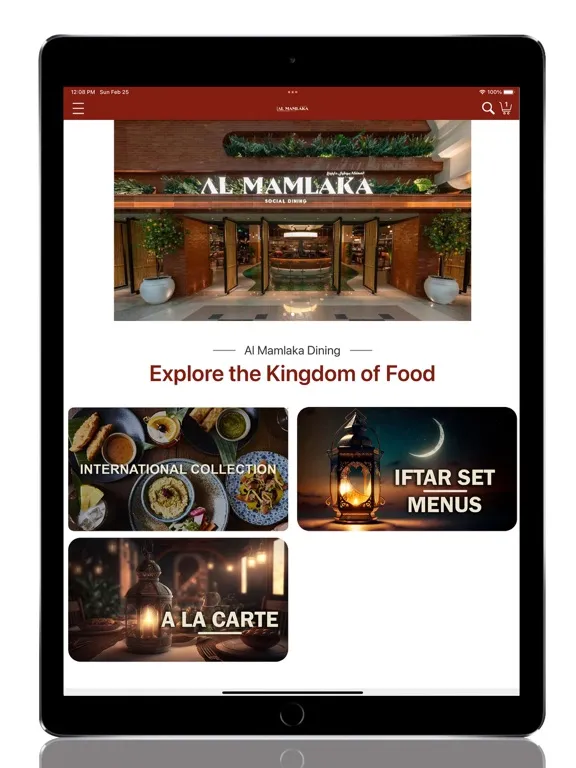 ภาพหน้าจอของ Al Mamlaka Social Dining iPad 