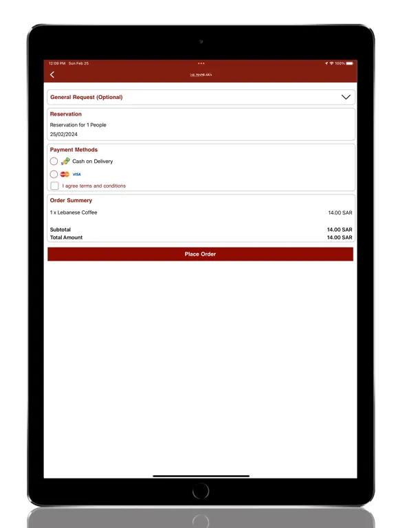 ภาพหน้าจอของ Al Mamlaka Social Dining iPad 