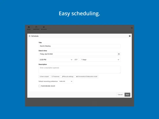ภาพหน้าจอของ ESI Enterprise Meetings iPad 
