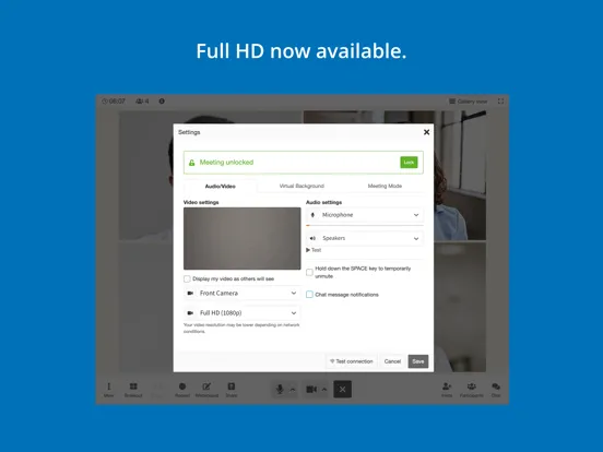 ภาพหน้าจอของ ESI Enterprise Meetings iPad 
