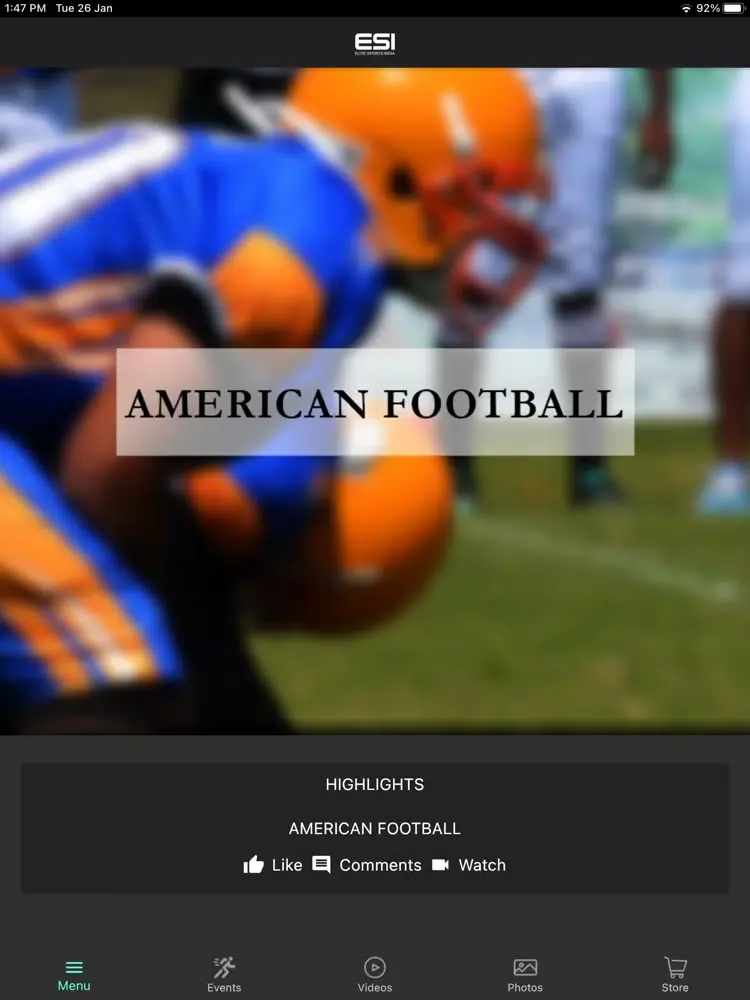 Capturas de pantalla de ESI Sports iPad 