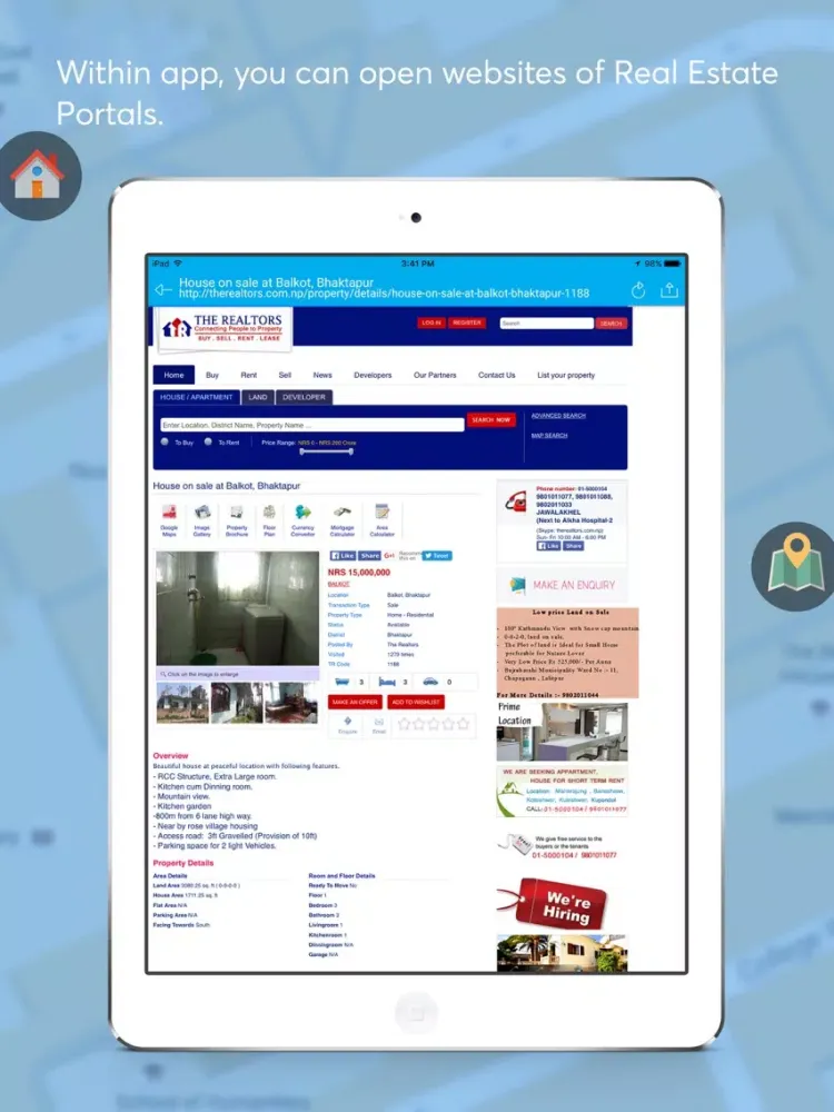 تصاویر Real Estate Nepal iPad 