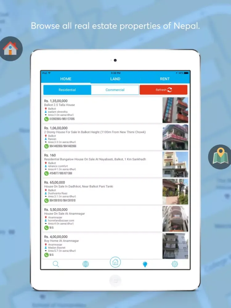 تصاویر Real Estate Nepal iPad 