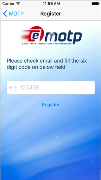 eSignTrust MOTP سکرین شاٹس