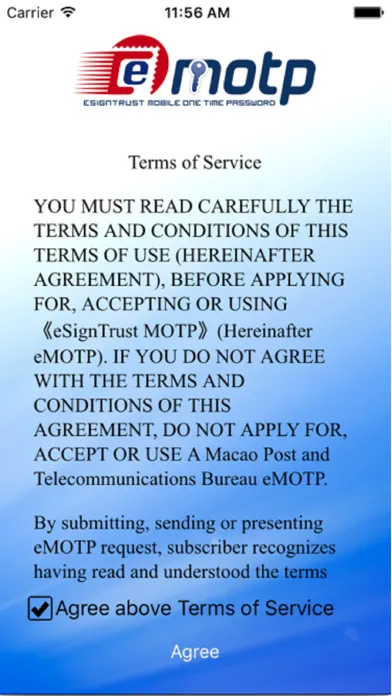 eSignTrust MOTP سکرین شاٹس