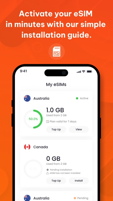Olysim - eSIM Data Plans Screenshots